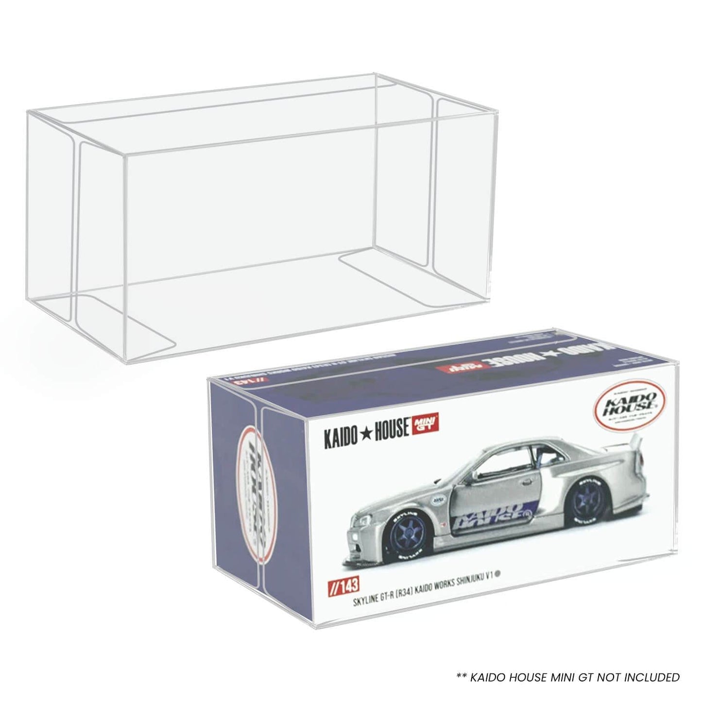 10x EVORETRO PET Box Protectors for Kaido House Mini GT 1:64 Diecast