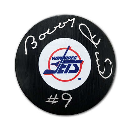 BOBBY HULL WINNIPEG JETS AUTOGRAPHED PUCK