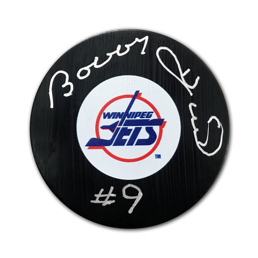 BOBBY HULL WINNIPEG JETS AUTOGRAPHED PUCK