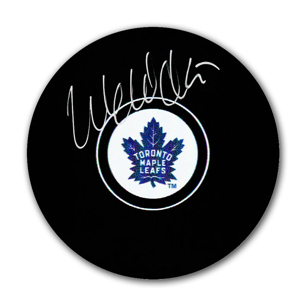 WENDEL CLARK AUTOGRAPHED HOCKEY PUCK - TORONTO MAPLE LEAFS