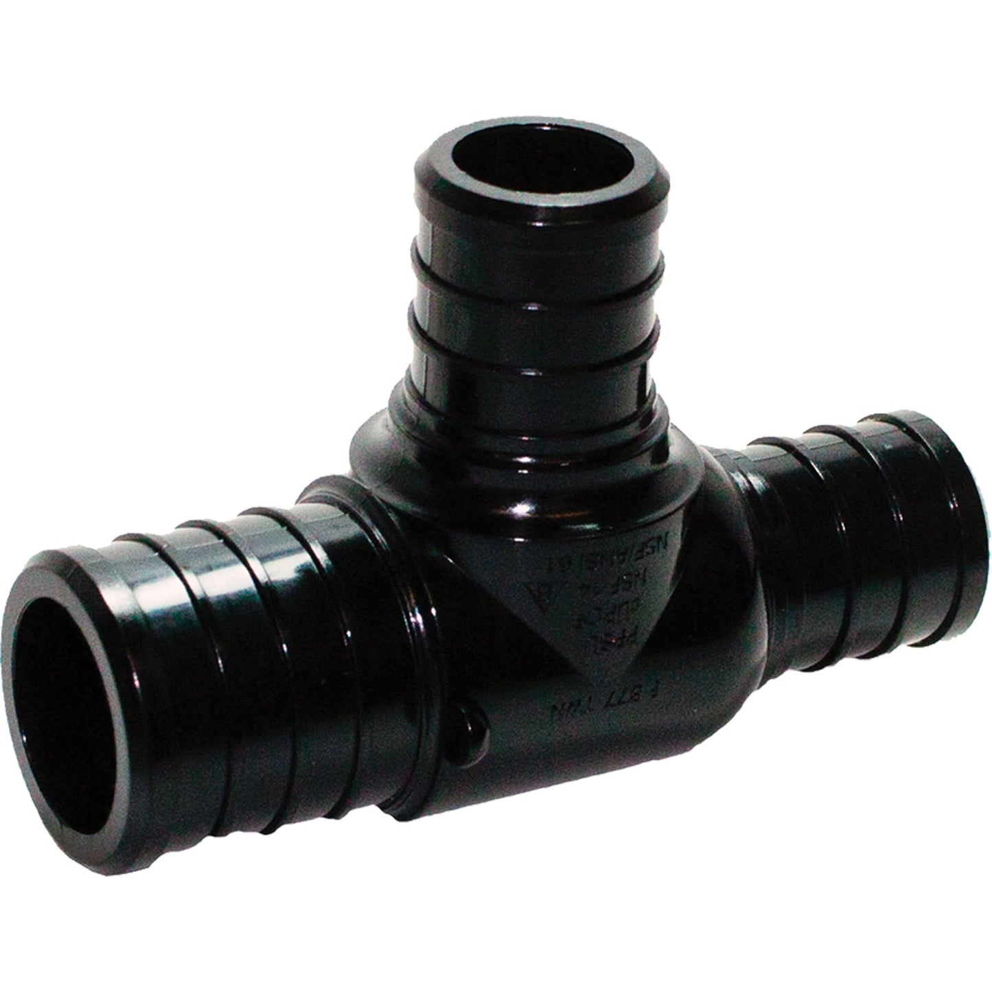 Tee Pipe Fitting, Polyalloy, 3/4" x 1/2" x 3/4"