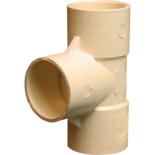 Flowguard Gold® Tee Fitting, Sanitary, CPVC, 1-1/2"