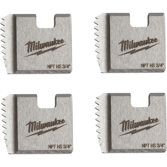Filières NPT portables, pour tuyaux de 3/4", acier rapide