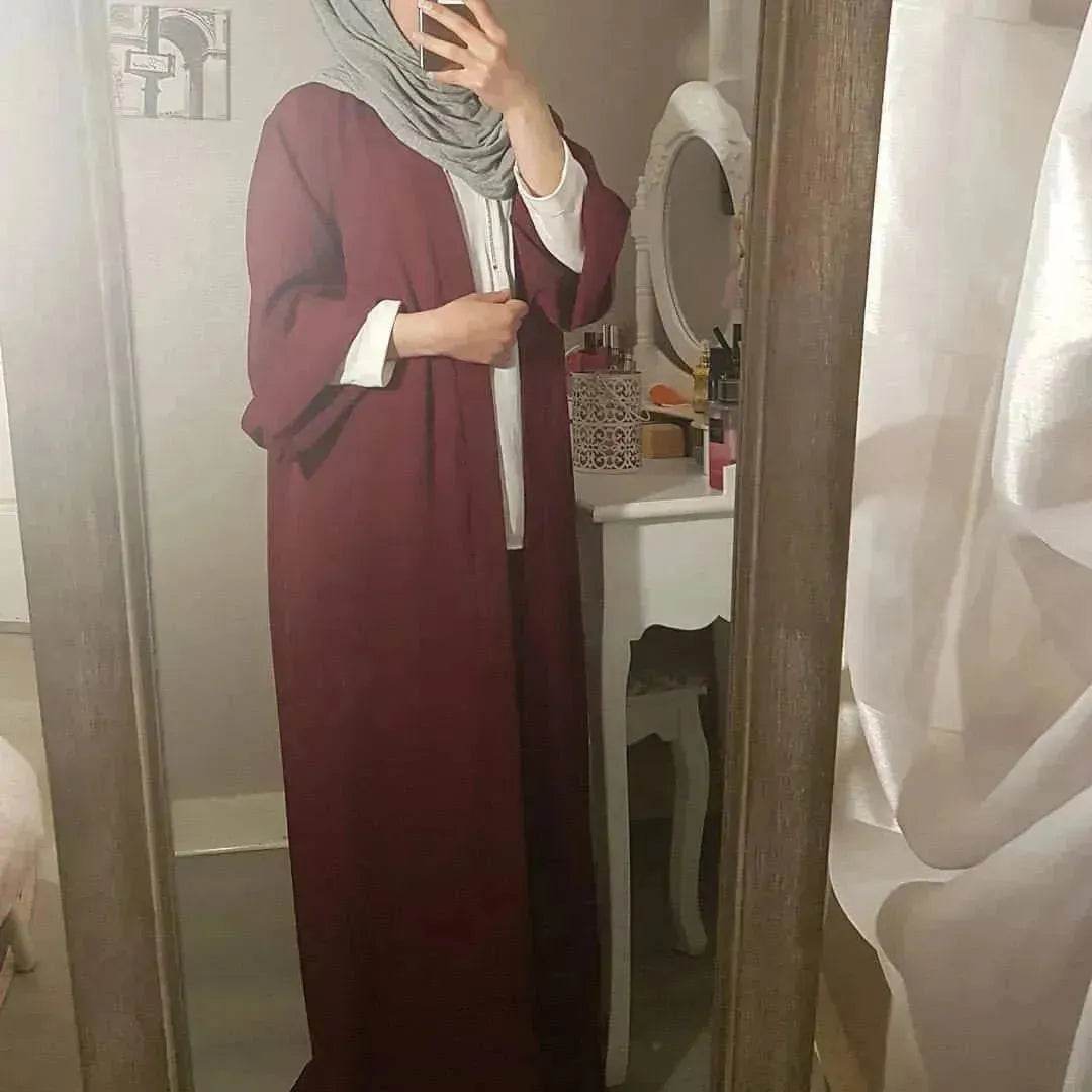 Pure Color Cardigan Spot Middle East Cardigan Dubai Robe