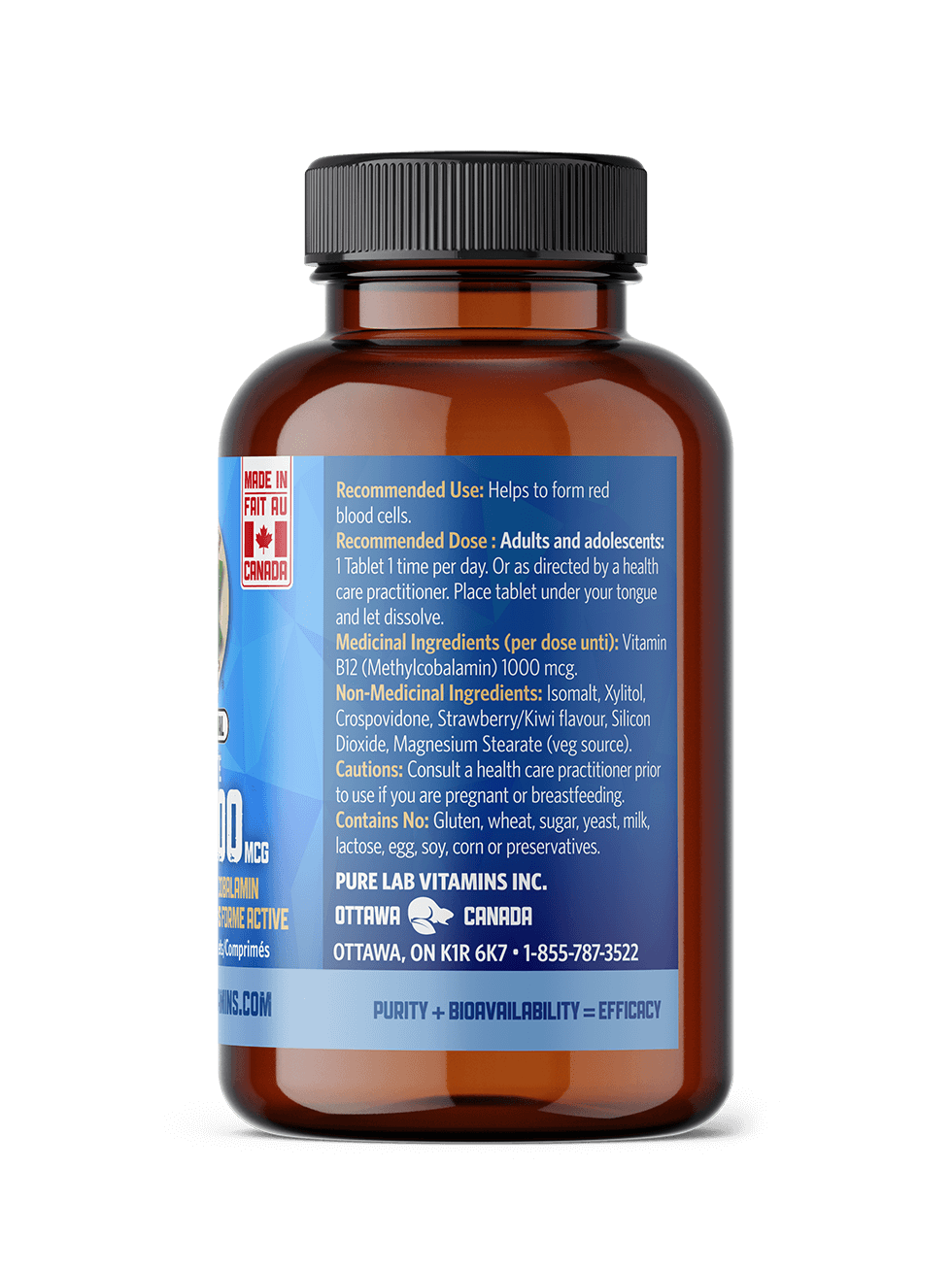 B12 1000 mcg 90 Sublingual Tablets