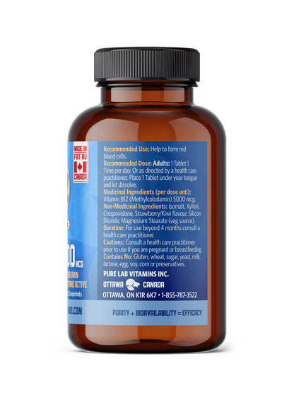 B12 5000 mcg 60 Sublingual Tablets