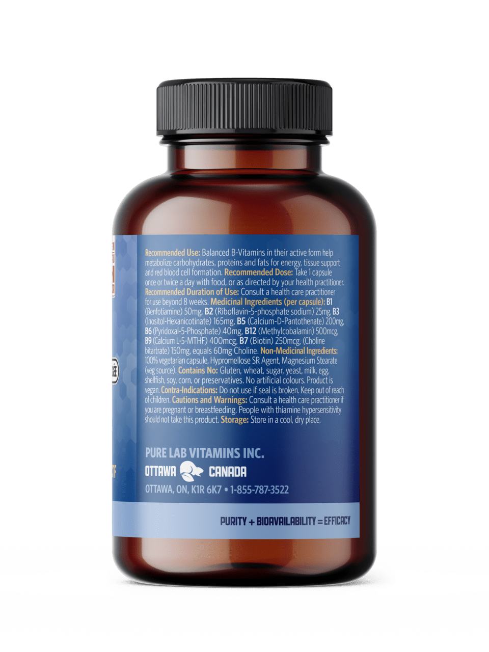 B-Complex Slow Release 120 Vegi-Caps