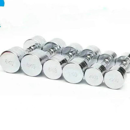 Équipement de salle de sport avec haltères électrolytiques Pure Steel Home Fitness