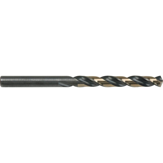 Two-Tone Jobber Drill Bit, High Speed Steel, 3/16", 3-1/2" L, 2-3/16" Flute, 135° Point Angle