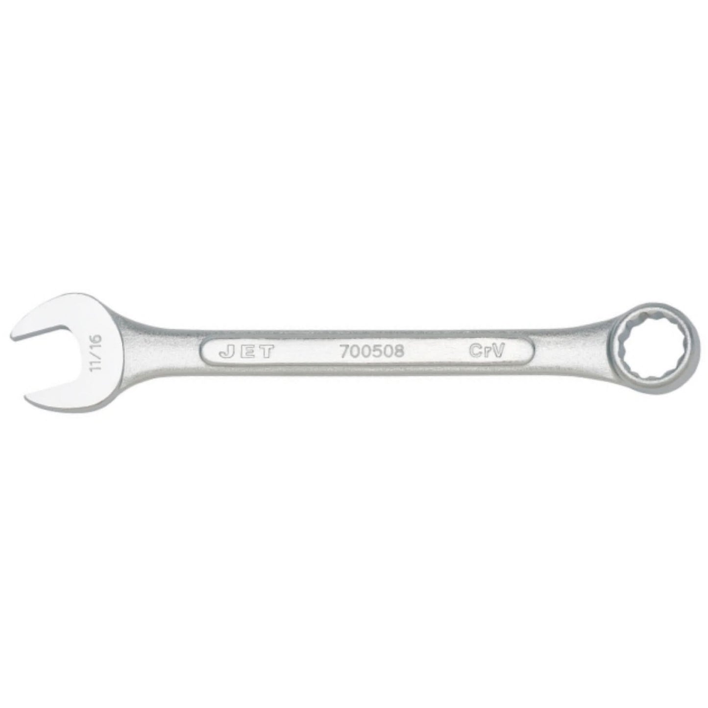 Raised Panel Combination Wrench, 11/16", Chrome Finish