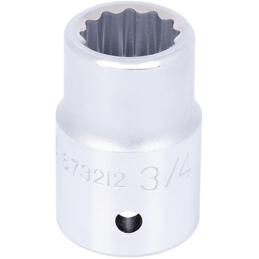 Socket, 3/4", 3/4" Drive, 12 Points