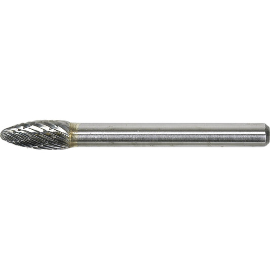 Solid Carbide Burr, SH-1, 1/4" Dia., 1/4" Shank, 5/8" Depth of Cut