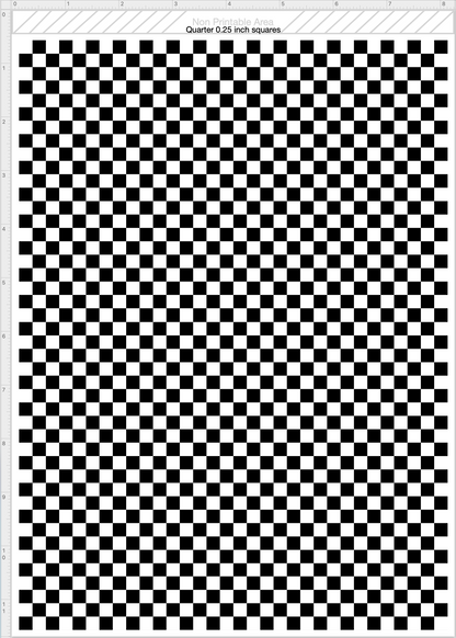 Edible Checker Pattern Sheet - Black White Squares Cake Topper
