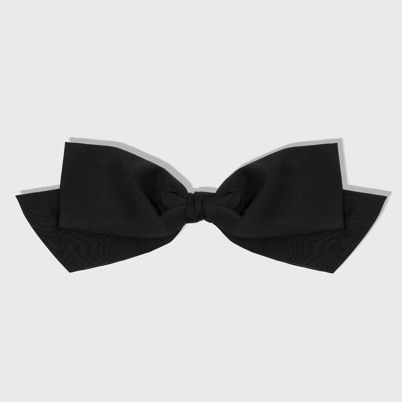Recycled Fabric Bow Hair Clip – Black