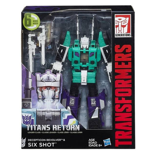 Transformers Titans Return Leader Six Shot (boîte en mauvais état)
