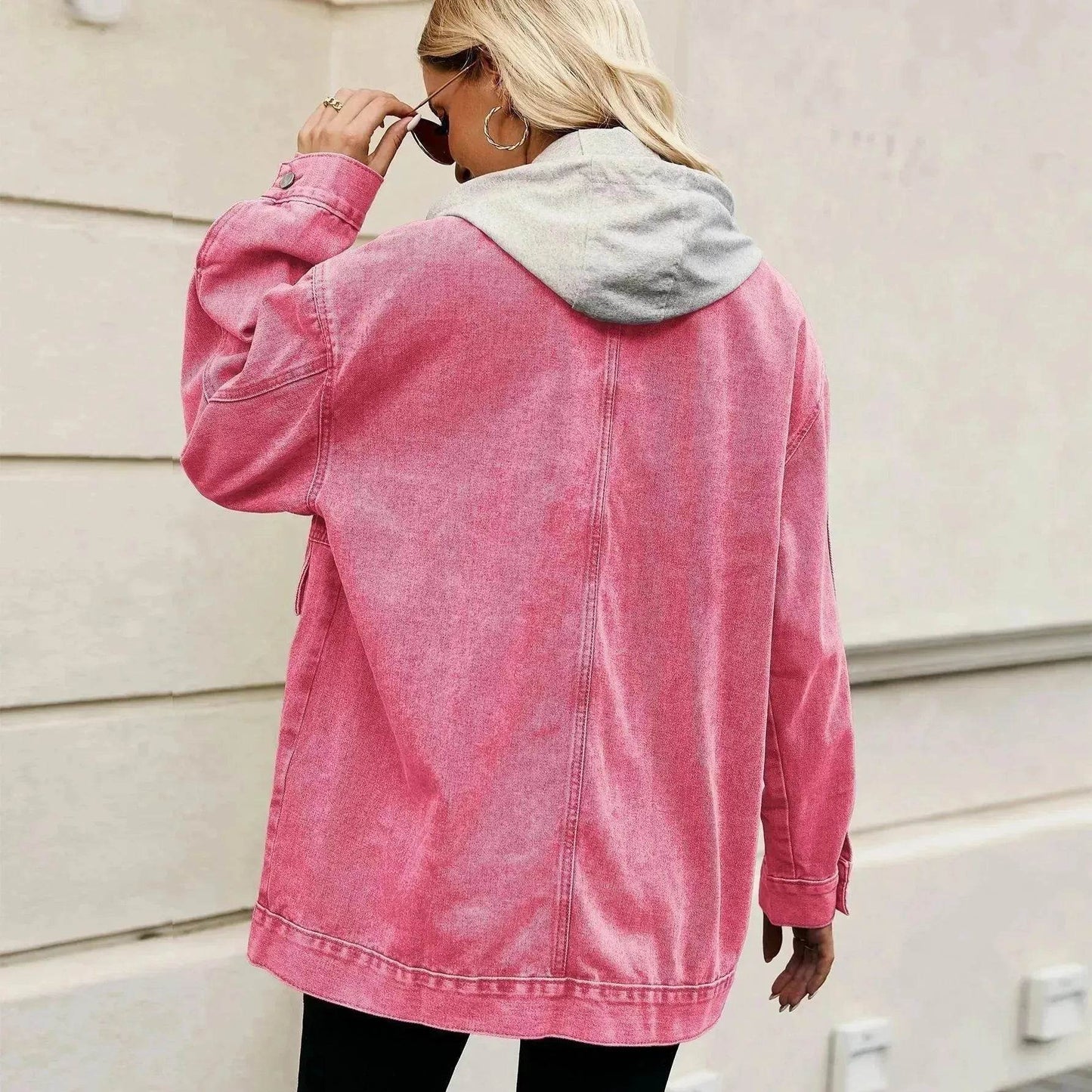 Retro Loose Denim Jacket Top For Women