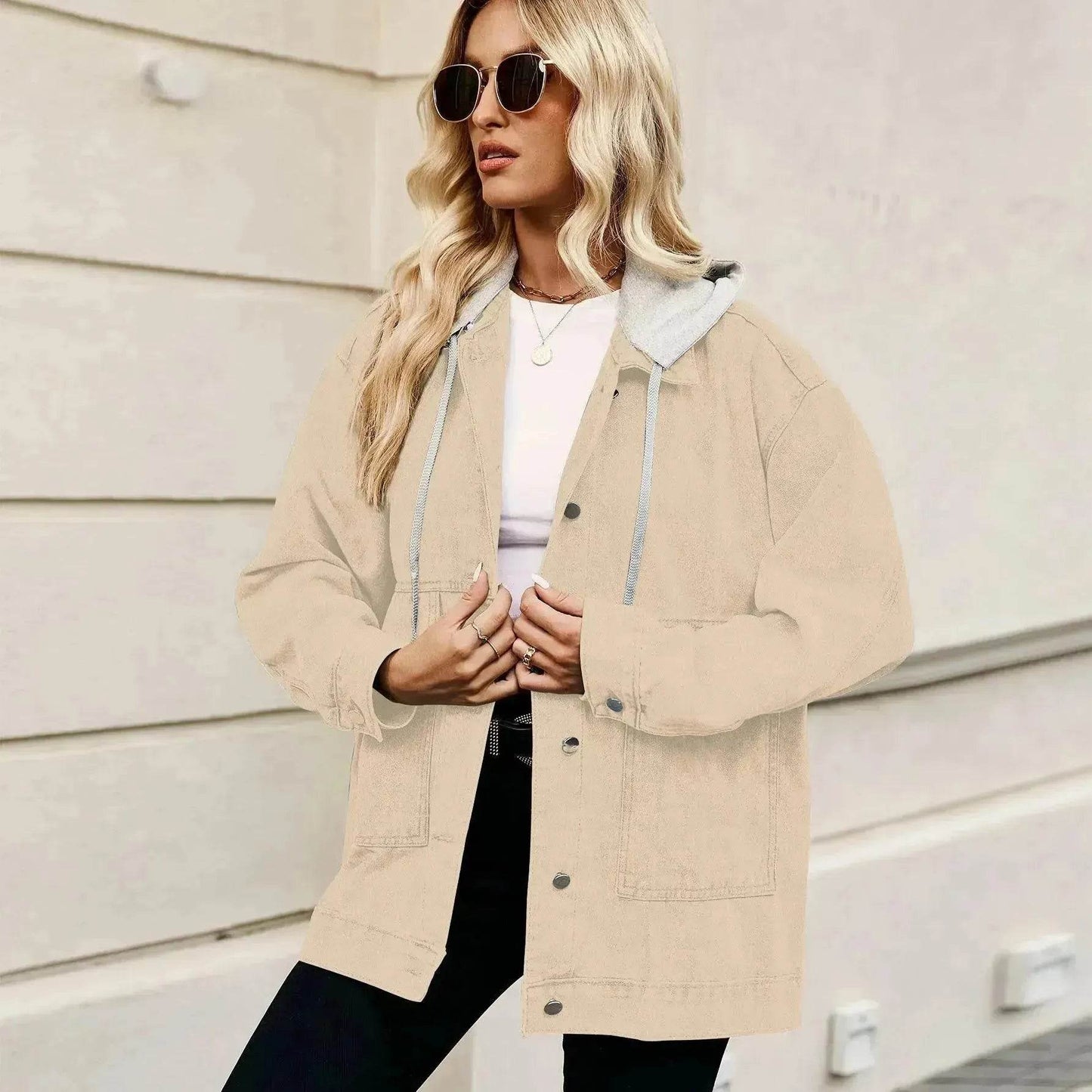 Retro Loose Denim Jacket Top For Women