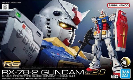 Kit de modélisme RG #40 RX-78-2 Gundam Ver. 2.0 1/144