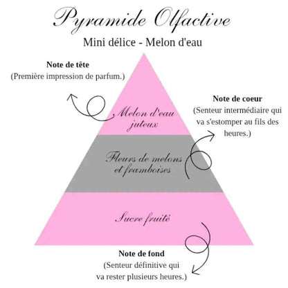 La bougie gourmande mini délice - Melon d'eau