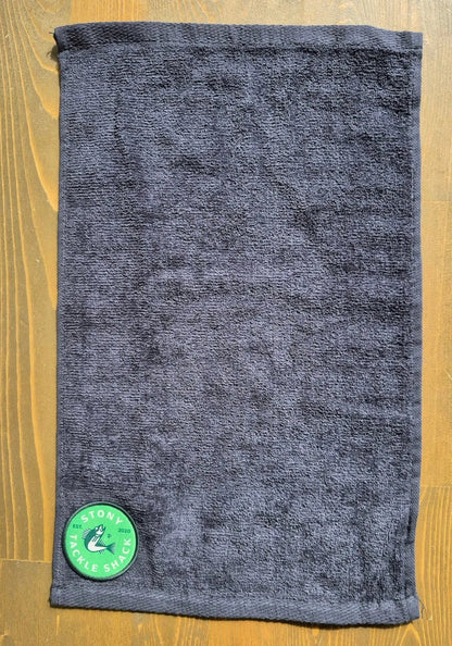 🍁Stony Tackle Fishing Hand Towel Black