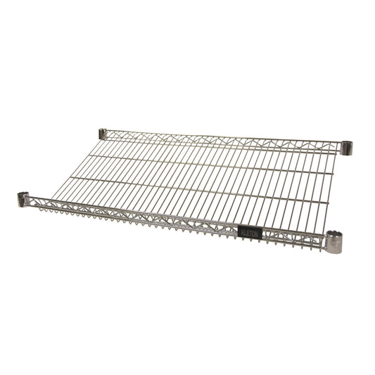 Wire Slanted Shelf, 18" W x 36" D, 400 lbs. Capacity