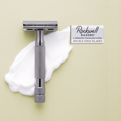 Rockwell 6C Adjustable Safety Razor - Gunmetal Chrome (Beginner Friendly)