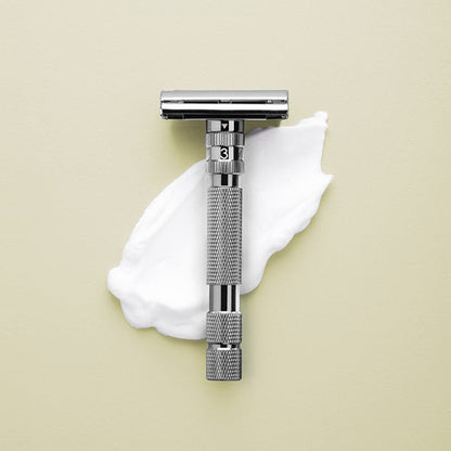 Rockwell T2 Adjustable Safety Razor - Gunmetal (Twist-to-Open)