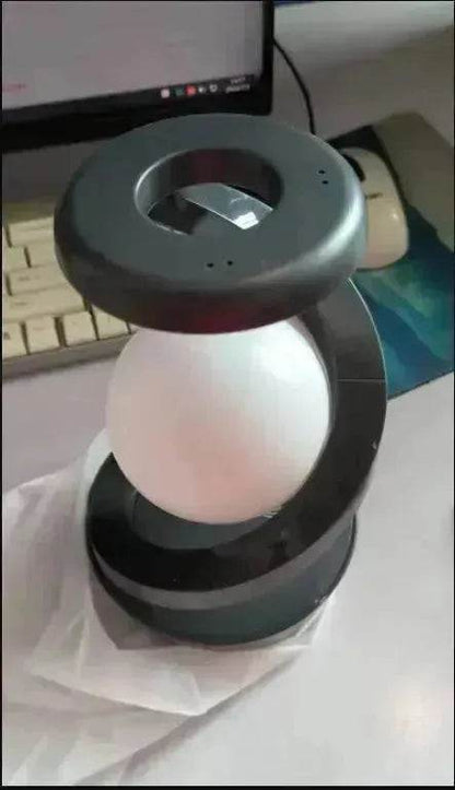 Rotating Moon Desk Night Light Wireless Phone Charging LED Night Light Decorative Desktop Night Lamp Motion Sensor Night Light