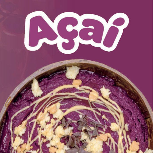 Acai Paste and Spreadable Filling Cream - Shelf-Stable - 3 KG Bucket - Acai Soft Serve Sorbet - Acai Sorbet Gelato - Make Acai Bowls and Smoothies - Rubicone Canada - Ships Free Within Canada on Orders Above CAD $199