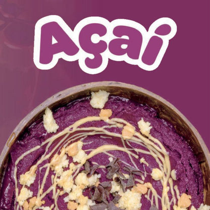 Acai Paste and Spreadable Filling Cream - Shelf-Stable - 3 KG Bucket - Acai Soft Serve Sorbet - Acai Sorbet Gelato - Make Acai Bowls and Smoothies - Rubicone Canada - Ships Free Within Canada on Orders Above CAD $199
