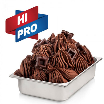 High Protein Chocolate Soft Serve & Gelato Mix - HI-PRO Chocolate - Case of 8 x 1.55 KG bags - Rubicone Canada - Ships Free Within Canada on Orders Above CAD $199