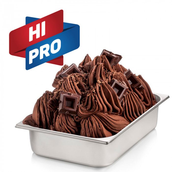 High Protein Chocolate Soft Serve & Gelato Mix - HI-PRO Chocolate - Case of 8 x 1.55 KG bags - Fit Gelato - Rubicone Canada - Ships Free Within Canada on Orders Above CAD $199