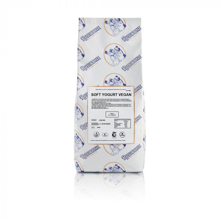 Vegan Premium Soft Serve Frozen Yogurt Mix - Case of 8 x 1.8 KG bags - Rubicone Canada - Ships Free Within Canada on Orders Above CAD $199