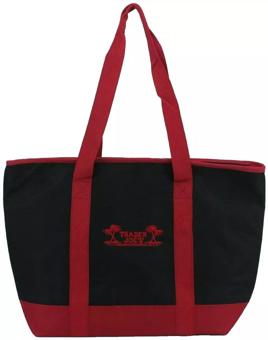 Grand sac isotherme réutilisable Trader Joe's, rouge