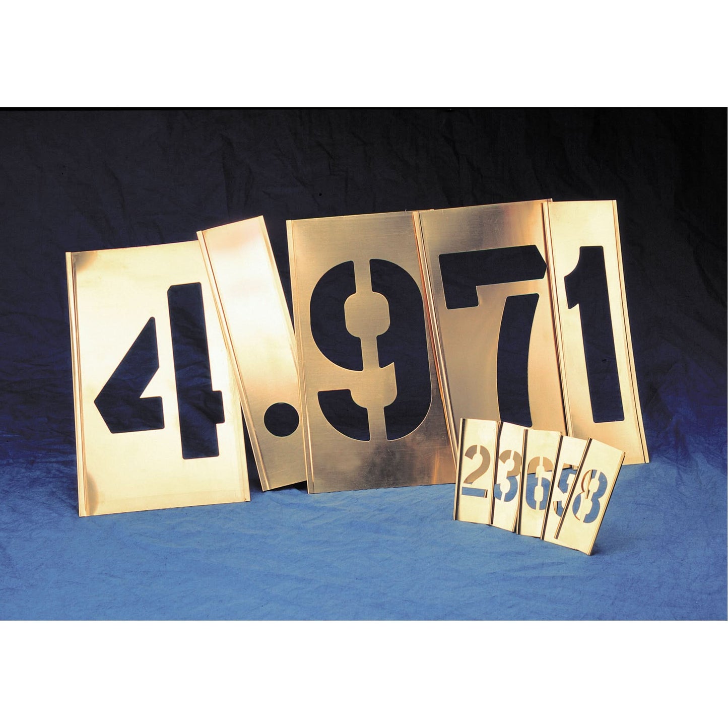 Gothic Brass Letters & Numbers Interlocking Stencils, Pictogram, 6"