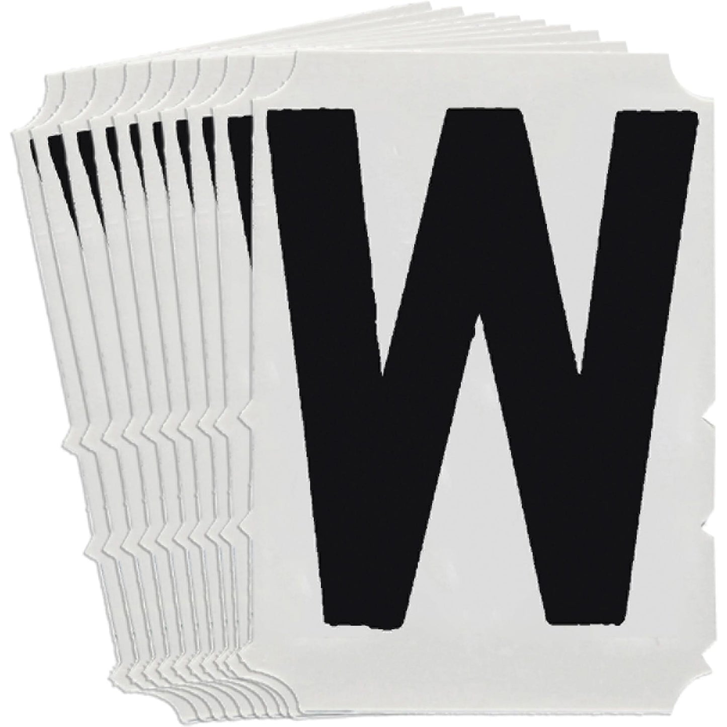 Quick-Align® Individual Gothic Number & Letter Labels, W, 4" H, Black