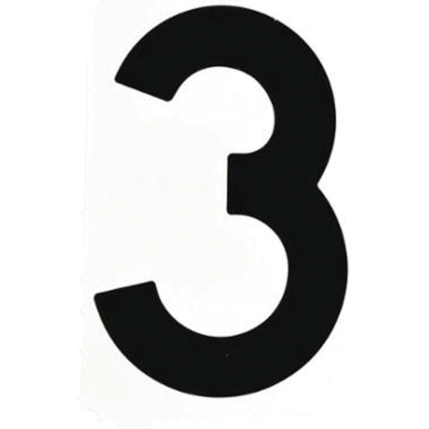 Quick-Align® Individual Gothic Number and Letter Labels, 3, 6" H, Black