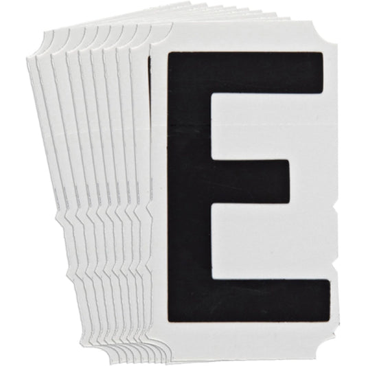 Quick-Align® Individual Gothic Number and Letter Labels, E, 6" H, Black