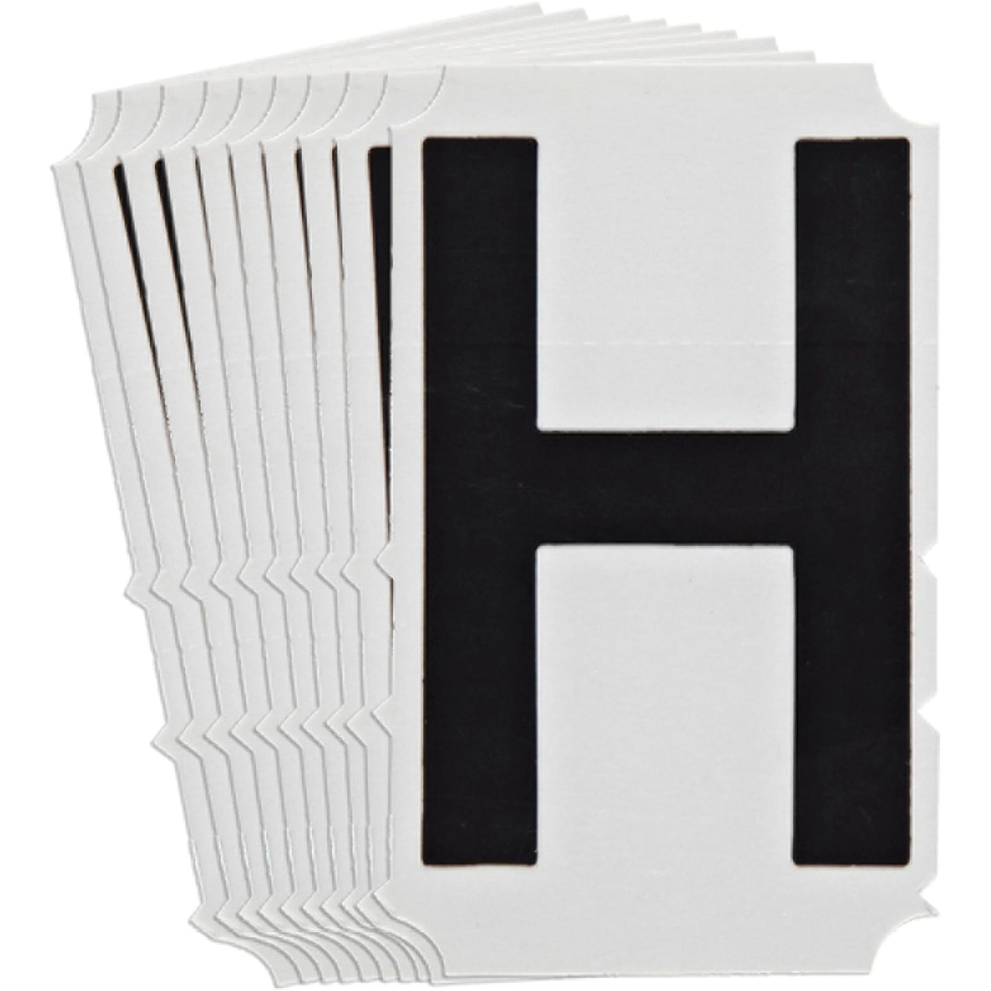 Quick-Align®Individual Gothic Number and Letter Labels, H, 6" H, Black
