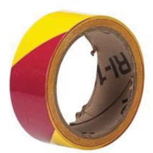 Marking Tape, 1.5" x 54', Vinyl, Magenta and Yellow