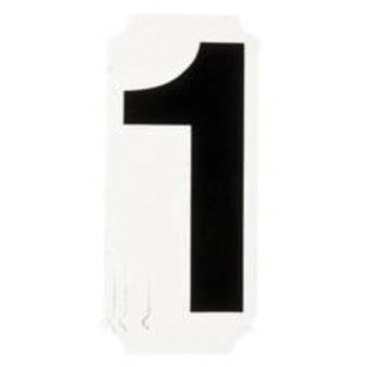 Quick-Align® Individual Number and Letter Labels, 1, 1" H, Black
