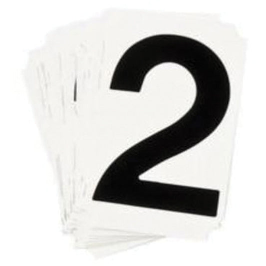 Quick-Align® Individual Number and Letter Labels, 2, 1" H, Black