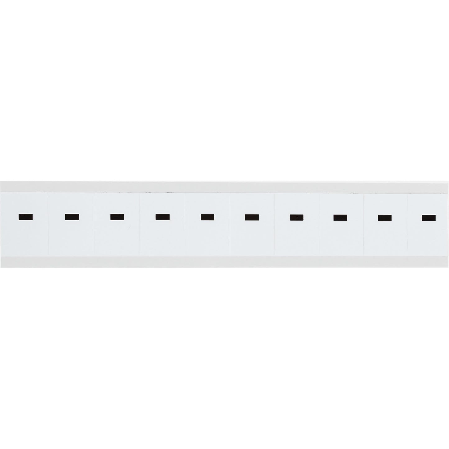 Individual Number & Letter Labels, Dash (-), 1" H, Black on White