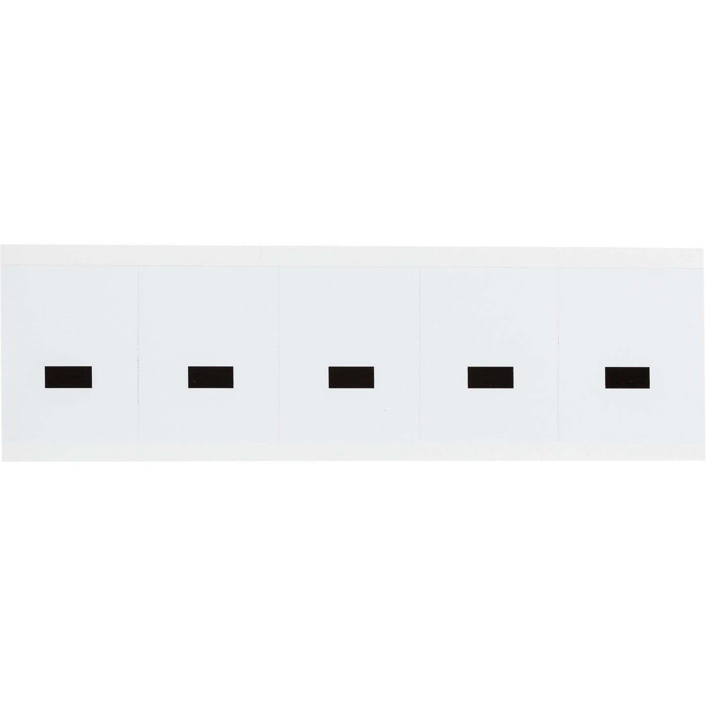 Individual Number & Letter Labels, Dash (-), 2" H, Black on White