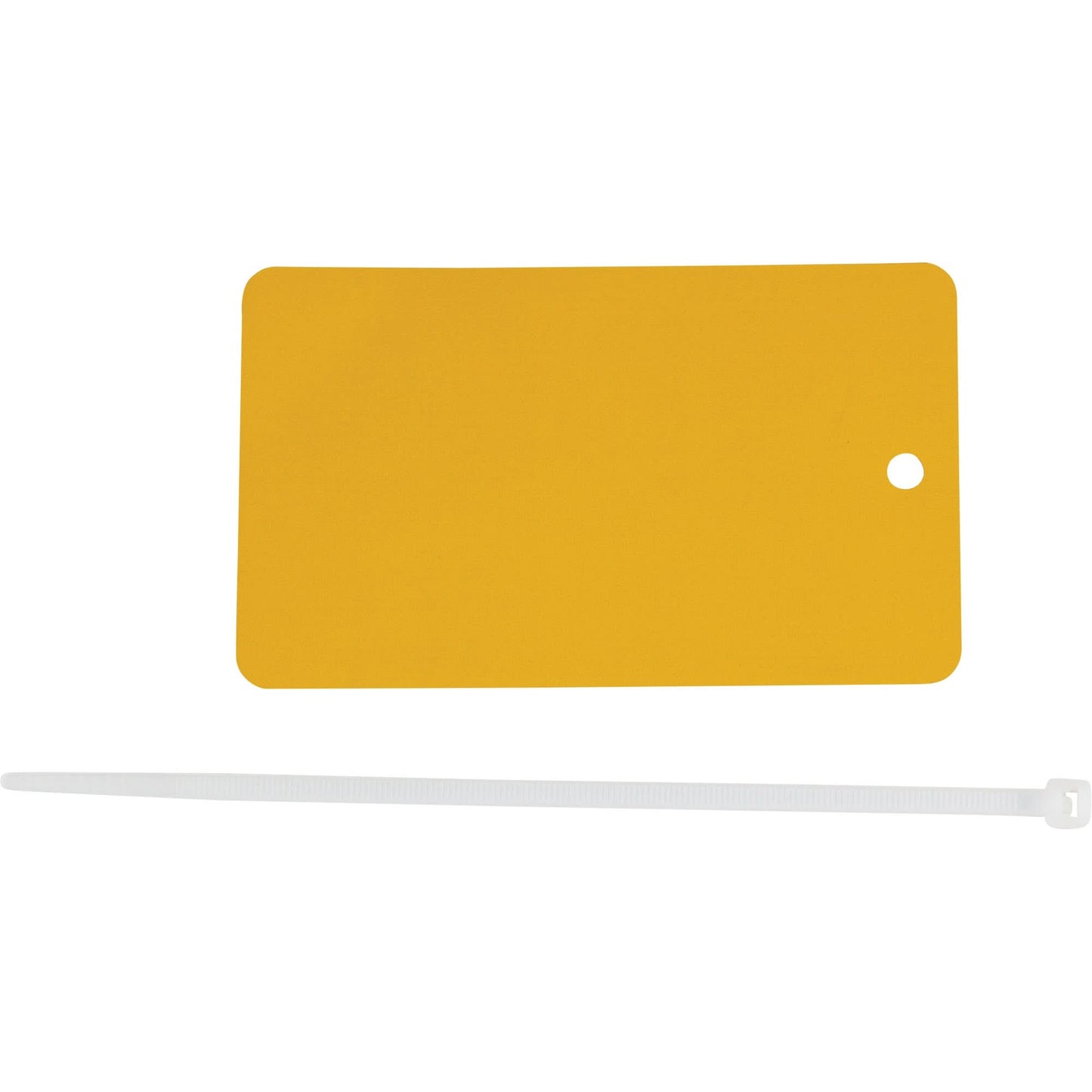 Blank Write-On Tag, Metal, 3" W x 5" H