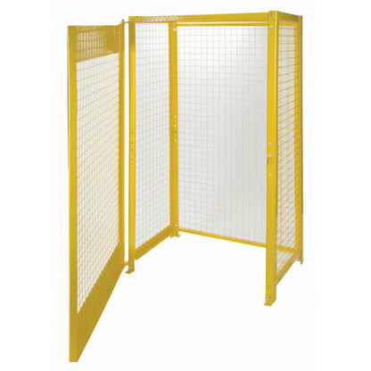 Armoires pour bouteilles de gaz, capacité de 10 bouteilles, 44" L x 30" P x 74" H, Jaune