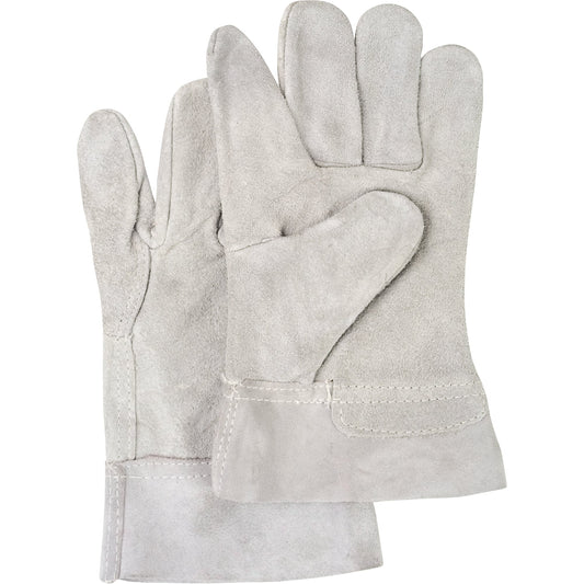 Gants de travail standard, grande taille, paume en croûte de cuir de vachette