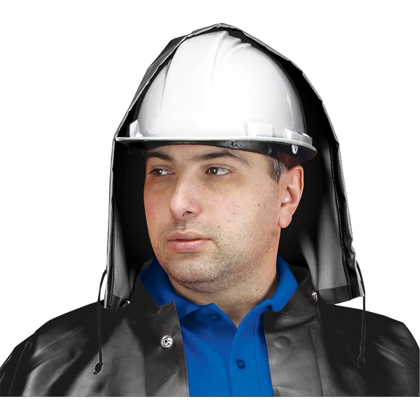 SBR Vulcan Rain Hood, One Size, Black, Rubber