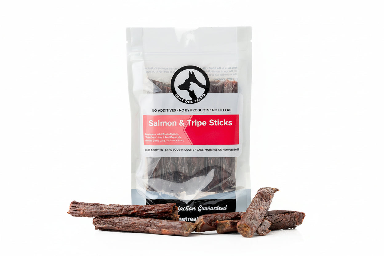 Salmon & Beef Tripe Sticks 85g