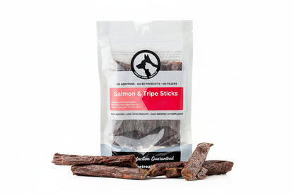Salmon & Beef Tripe Sticks 85g